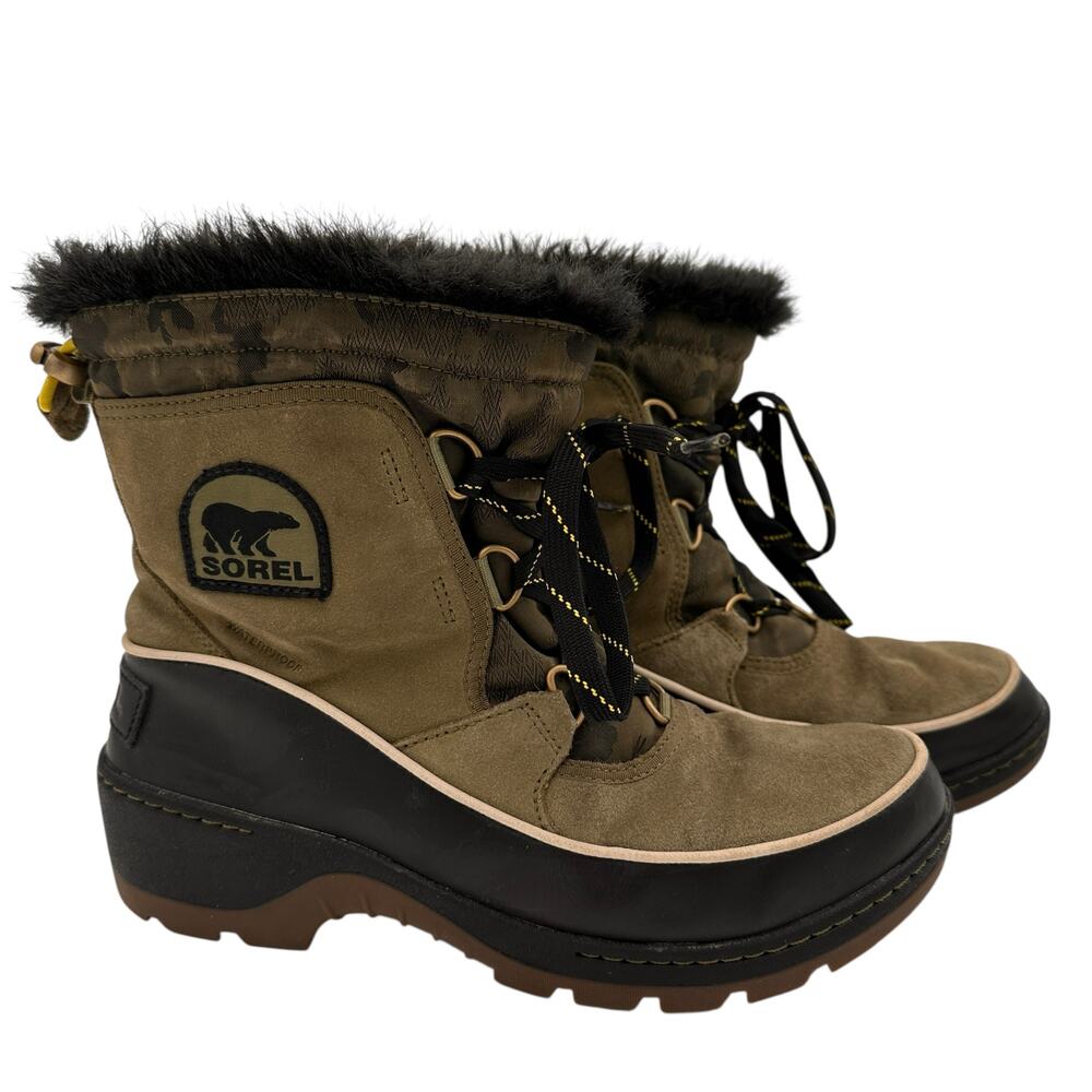 Sorel Women's Green Explorer Carnival Boots Size 9